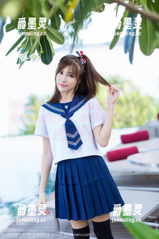IMiss爱蜜社 - 小丽莎萌萌哒照亮屏幕：裤里丝系列的美图，真想问，谁设计的，太有创意了！